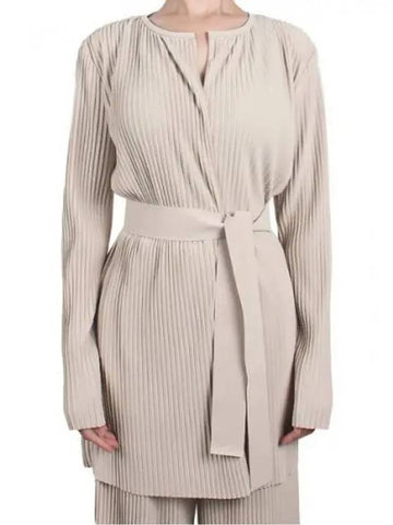 Leisure Women s Fiesta Pleated Jacket Beige 001 271938 1119785 - MAX MARA - BALAAN 1