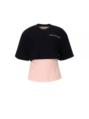 Women s logo layered short sleeve t shirt 3color 686805 QLAA6 - ALEXANDER MCQUEEN - BALAAN 1