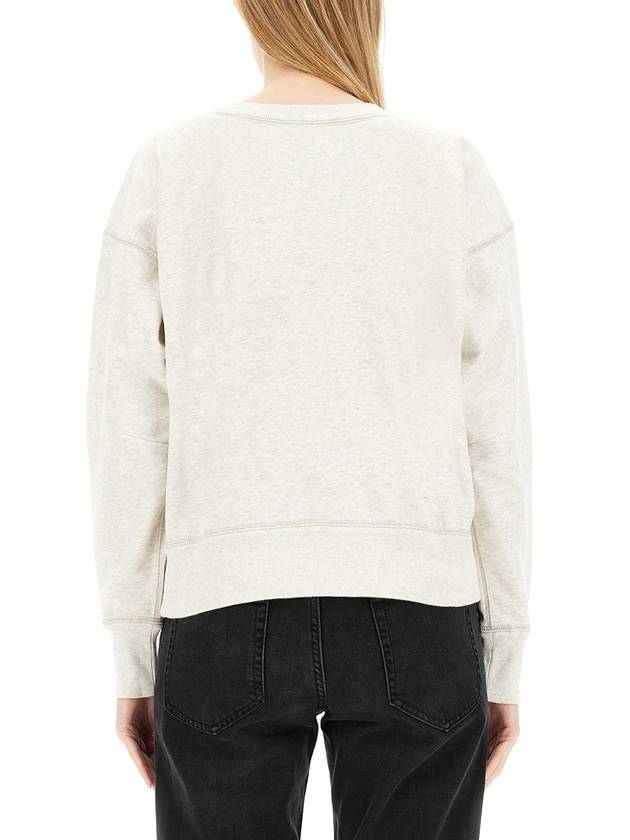 Shard Embroidered Logo Sweatshirt Ecru - ISABEL MARANT - BALAAN 6