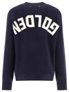 Back Logo Cotton Knit Top Dark Blue - GOLDEN GOOSE - BALAAN 3