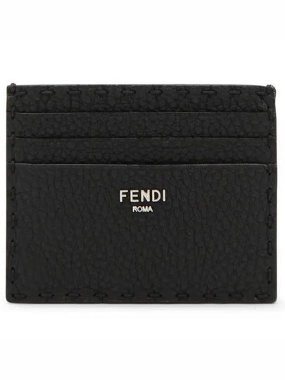 Selleria Leather Card Wallet Black - FENDI - BALAAN 2