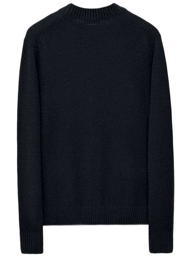 Baby Fox Patch Cosy Cardigan Black - MAISON KITSUNE - BALAAN 3