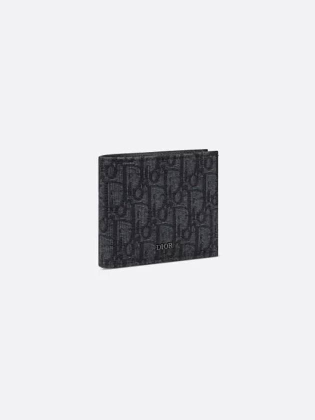 Wallet Black  Oblique Jacquard - DIOR - BALAAN 3