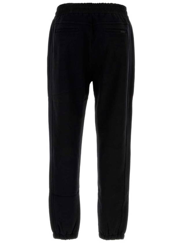 Molleton Doux Gots Track Pants Black - SAINT LAURENT - BALAAN 3