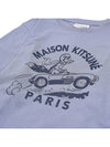 Racing Fox Short Sleeve T-Shirt Light Blue - MAISON KITSUNE - BALAAN 4