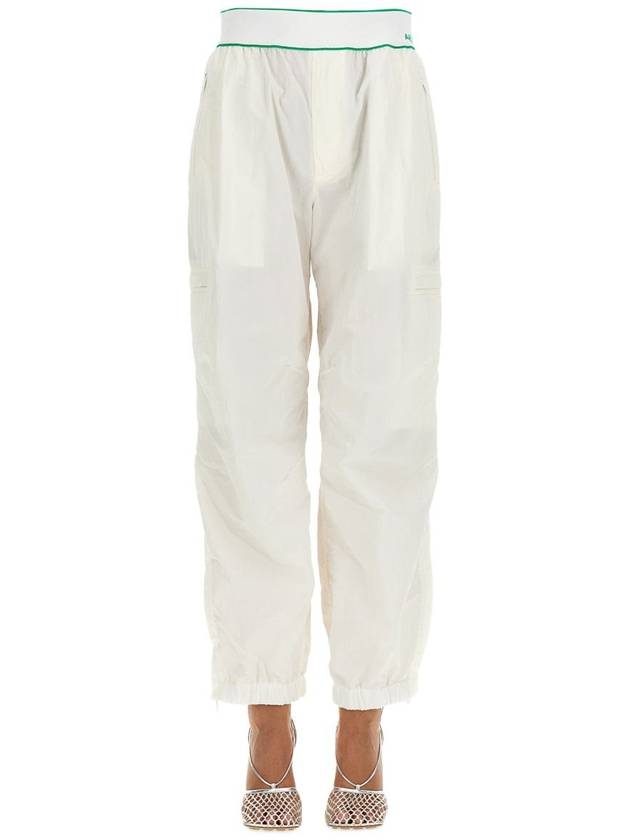 Logo Nylon Track Pants White - BOTTEGA VENETA - BALAAN 2