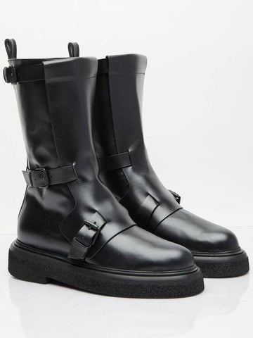 Leather Biker Boots 2347960334600 004 B0110816839 - MAX MARA - BALAAN 1