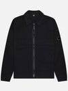 Organic Gabardine Over Long Sleeve Shirt Black - CP COMPANY - BALAAN 2