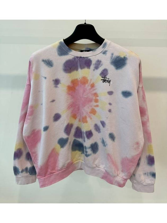 Tie Dye Sweatshirt Pink - STUSSY - BALAAN 2