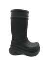 Women's Crocs Rubber Long Boots Black - BALENCIAGA - BALAAN 3