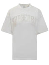 Lace Logo Cotton Oversized Short Sleeve T-Shirt White - BURBERRY - BALAAN 2