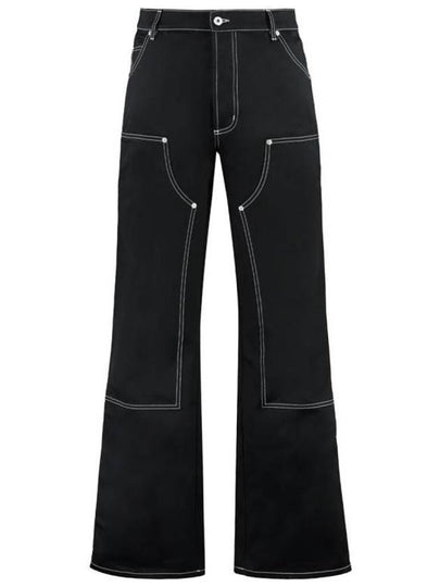 straight pants HMCA027S23FAB003 1000 black - HERON PRESTON - BALAAN 2