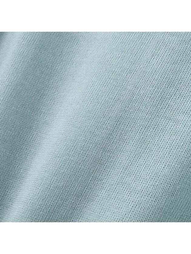 Linen layered crop cardigan sky blue - NOIRER FOR WOMEN - BALAAN 7