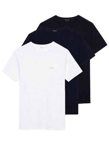 Logo Lounge Organic Cotton Short Sleeve T-Shirt 3 Pack Set - PAUL SMITH - BALAAN 1