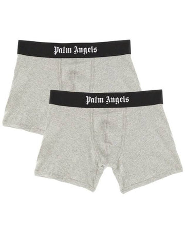 Palm Angels Pack Of Two Boxers With Logo - PALM ANGELS - BALAAN 1