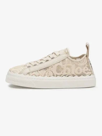 Lauren Lace Low Top Sneakers Mild Beige - CHLOE - BALAAN 2