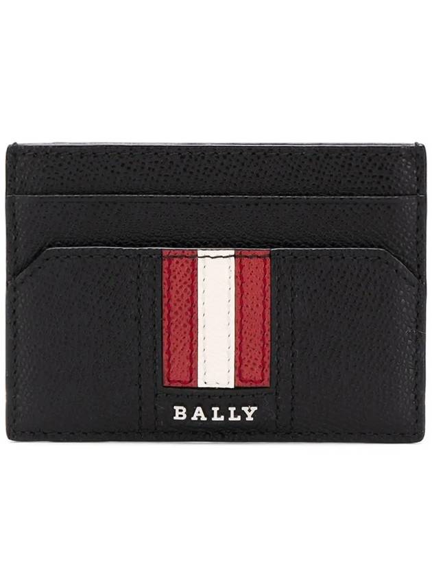 Taklipos Leather Card Holder Black - BALLY - BALAAN 3