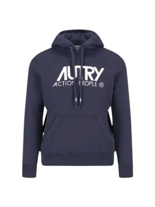 Women s brushed hoodie HOIW 409B BLUE - AUTRY - BALAAN 1