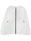 Garment Dyeing Cotton Jersey Zip-Up Hoodie White - STONE ISLAND - BALAAN 5