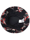 Palm Tree Nylon Bucket Hat Black - CELINE - BALAAN 3