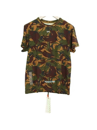 Camouflage Diag Short Sleeve T-Shirt Green - OFF WHITE - BALAAN 2