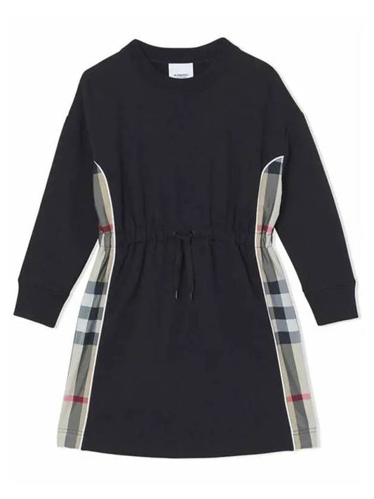 Kids Women s Check Panel Dress Black 8047627 Other 271708 1005662 - BURBERRY - BALAAN 1