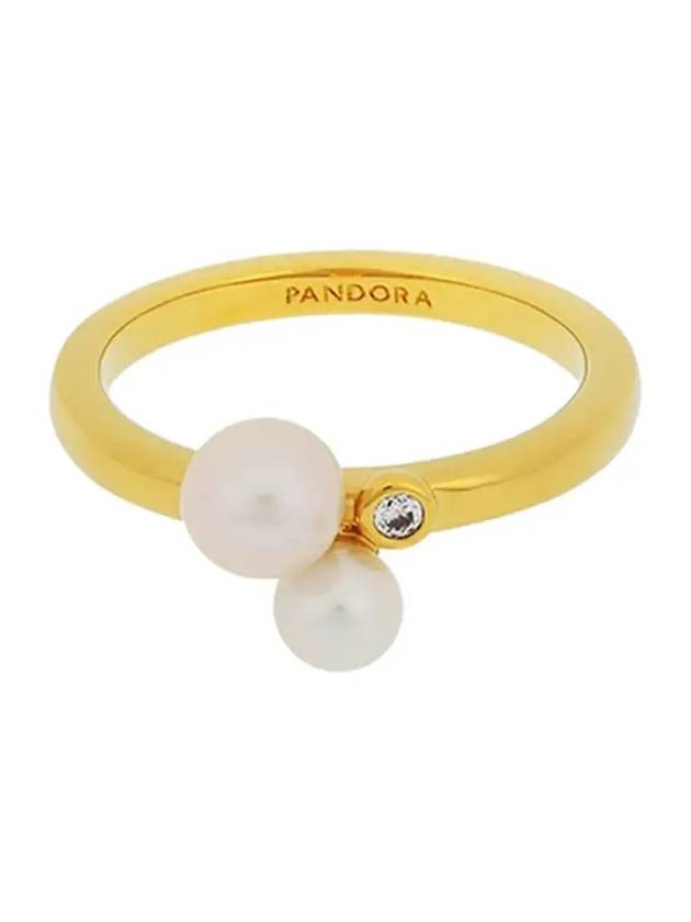 Women's Duo Treated Freshwater Cultured Pearl Ring Gold - PANDORA - BALAAN 4