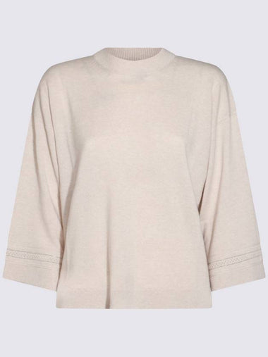 Fabiana Filippi Beige Wool Knitwear - FABIANA FILIPPI - BALAAN 1