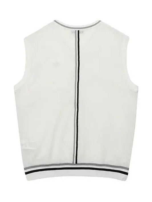 punching woven front color matching SKSI vest 2013GZVRWHITE - BLACK&WHITE - BALAAN 2