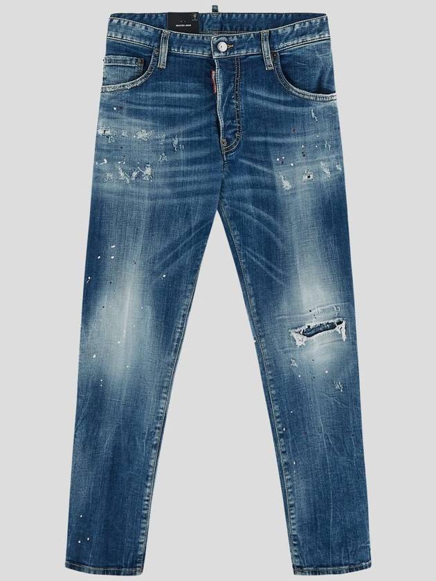 Denim Straight Pants S74LB1551 S30342470 - DSQUARED2 - BALAAN 2