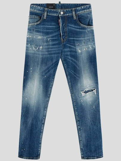 Denim Straight Pants S74LB1551 S30342470 - DSQUARED2 - BALAAN 2