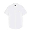 Embroidered Logo Short Sleeve Shirt White - POLO RALPH LAUREN - BALAAN 2