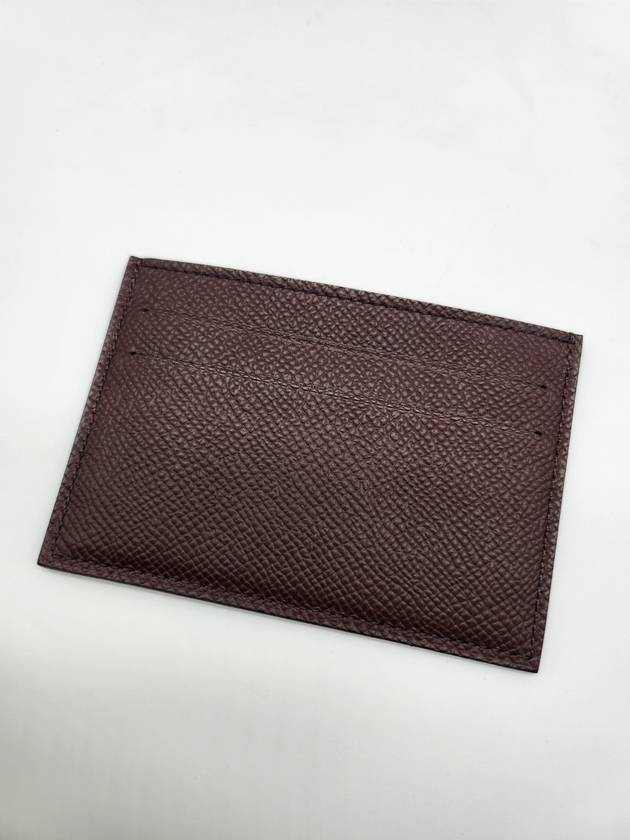 Citizen Twill Card Wallet Rouge Cellier - HERMES - BALAAN 5