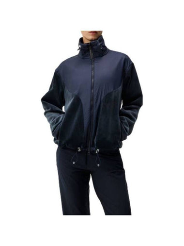 Showcase High Neck Zip-Up Jacket Navy - J.LINDEBERG - BALAAN 1