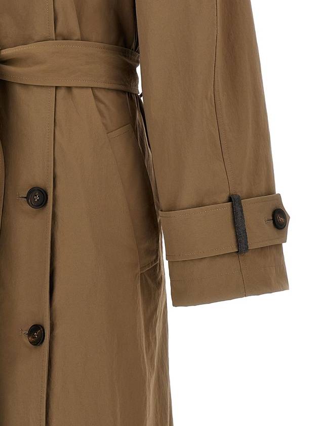 Brunello Cucinelli Techno Canvas Trench Coat - BRUNELLO CUCINELLI - BALAAN 3