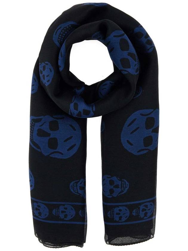 skull print silk scarf 5577174Q060 - ALEXANDER MCQUEEN - BALAAN 2