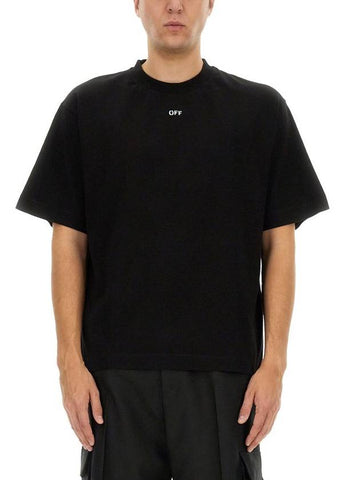 Off-White T-Shirt With Logo - OFF WHITE - BALAAN 1