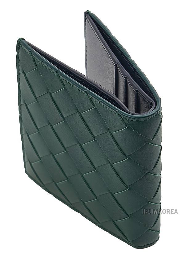 Intrecciato Slim Half Wallet Green - BOTTEGA VENETA - BALAAN 4