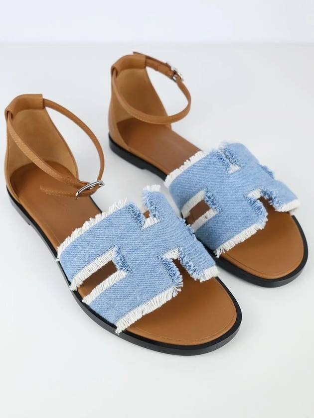 Santorini Sandals Denim 36 5 H241075Z CB - HERMES - BALAAN 5