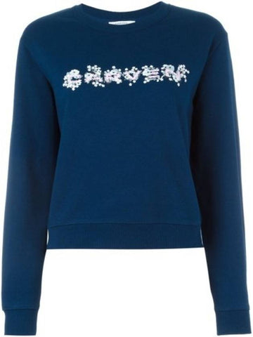 Carvin flower logo sweatshirt navy blue 737TS23 - CARVEN - BALAAN 1