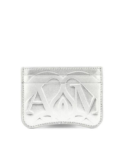 Seal Card Wallet Silver - ALEXANDER MCQUEEN - BALAAN 2