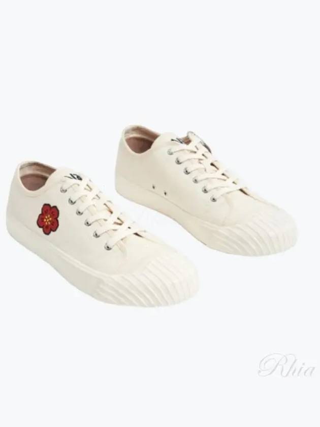 School Flower Low Top Sneakers Cream - KENZO - BALAAN 2