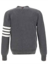 Milano Stitch 4-Bar Cardigan Medium Grey - THOM BROWNE - BALAAN 3