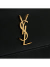 Monogram Sunset Medium Smooth Leather Cross Bag Black - SAINT LAURENT - BALAAN 5