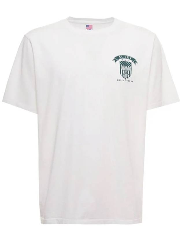 Tennis Club Badge Short Sleeve T-Shirt White - AUTRY - BALAAN 3