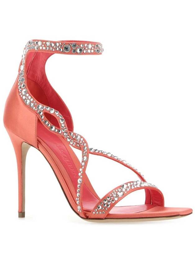 crystal wrap sandal heel pink - ALEXANDER MCQUEEN - BALAAN 3