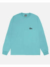 Basic Long Sleeve T-Shirt Ocean - STUSSY - BALAAN 3