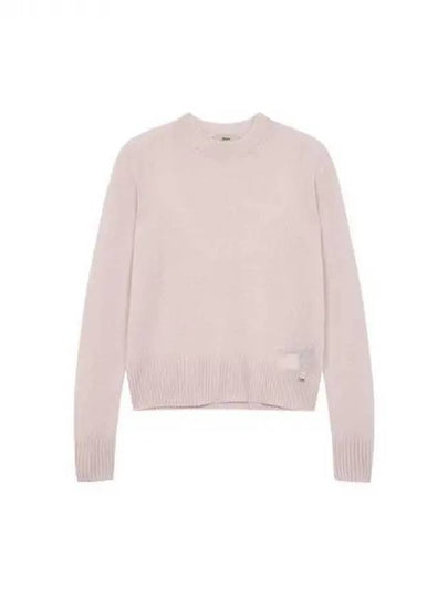 Women s Cashmere Crew Neck Sweater Indian Pink 271431 - HERNO - BALAAN 1