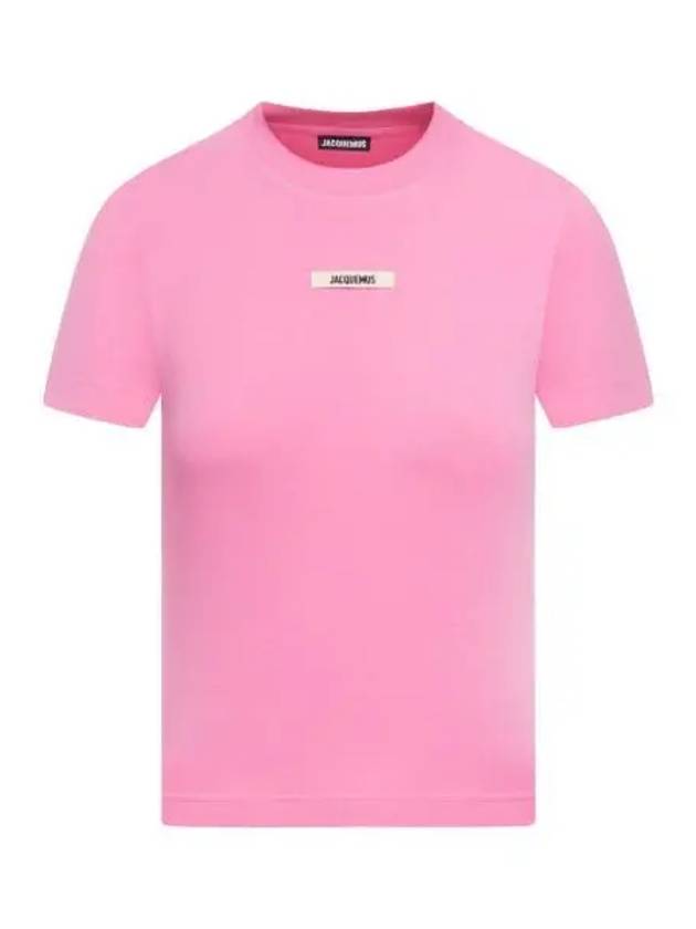 Le Gros Grain Short Sleeve T-Shirt Pink - JACQUEMUS - BALAAN 2