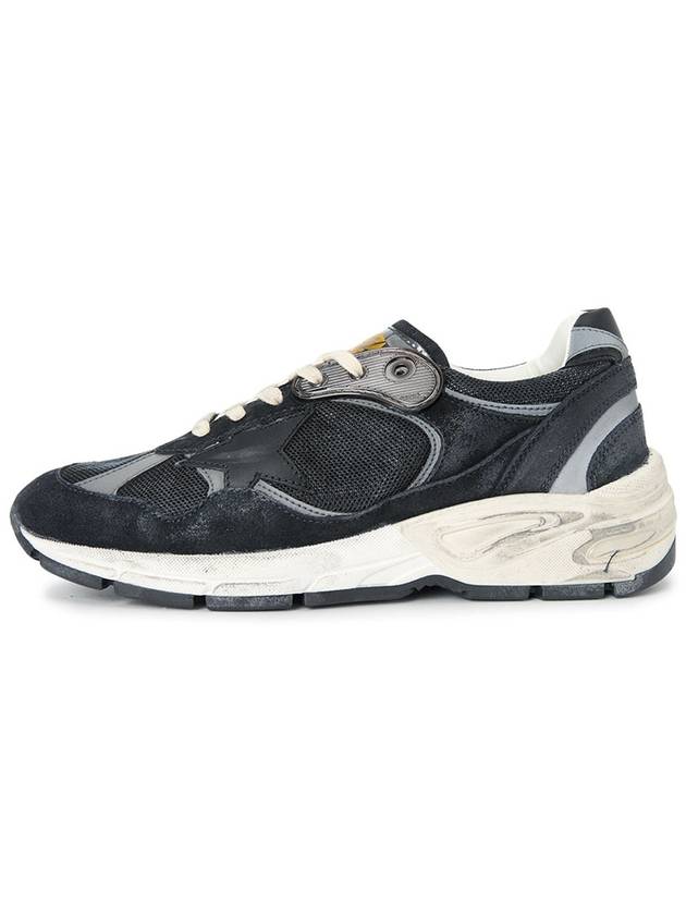 Running Leather Mesh Suede Low Top Sneakers Dark Blue - GOLDEN GOOSE - BALAAN 4